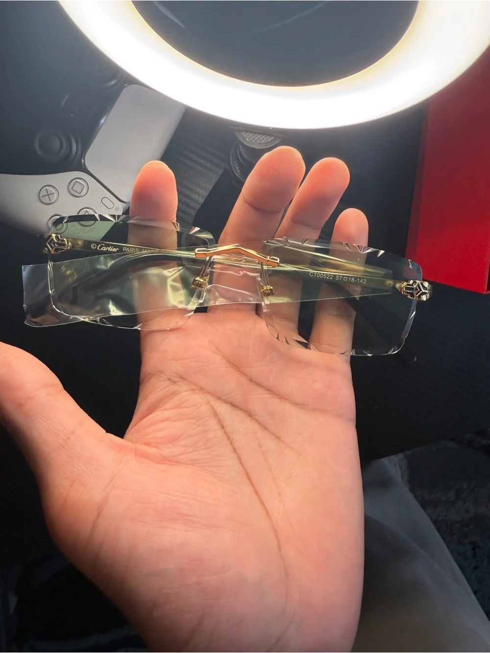 Cartier rimless sunglasses